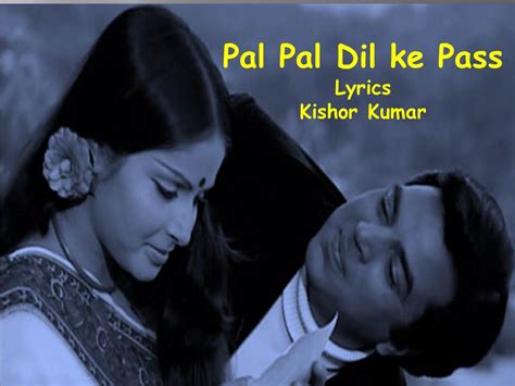 Pal Pal Dil Ke Paas Lyrics Blackmail Kishore Kumar Lyricalrappers In