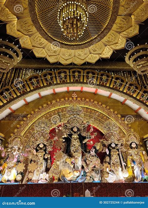 Durga Puja A Vibrant Hindu Festival Editorial Stock Image Image Of