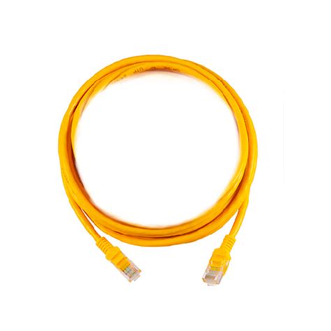 Cable De Red UTP Patch Cord Cat 5e 1 5m GENERICO Amarillo