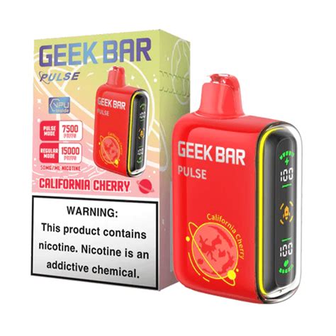 California Cherry Geek Bar Pulse Puffs Disposable Vape