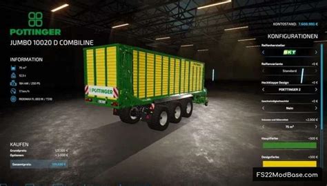 Jumbo 10020 D CombiLine By Haubi Farming Simulator 22 Mod LS22 Mod