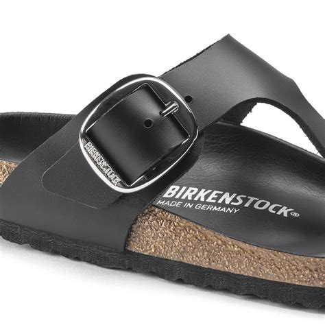 Gizeh Big Buckle Oiled Leather Black Birkenstock