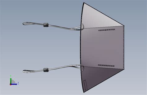 N95口罩设计solidworks 2016模型图纸下载 懒石网