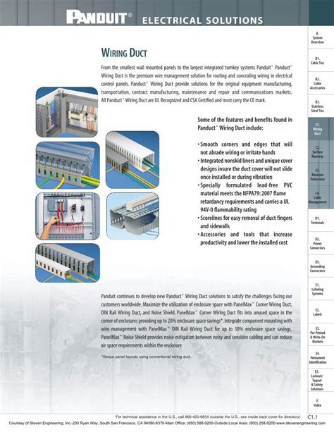 Pdf Panduit Electrical Solutions Wiring Ductstevenengineering