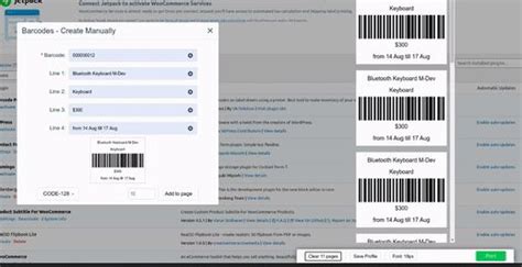 Print Barcode Labels for WooCommerce Products - WP Solver