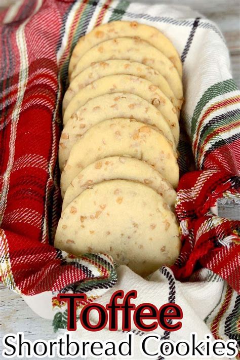 Buttery Toffee Shortbread Cookies