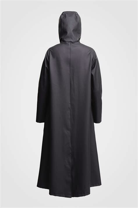 Mosebacke Long Raincoat Black | STUTTERHEIM US