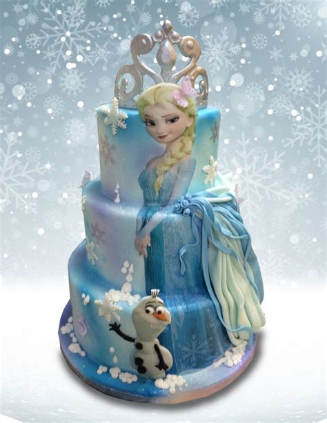 Elsa Frozen Cake Pastel Frozen Elsa Cake Frozen Frozen Theme Cake