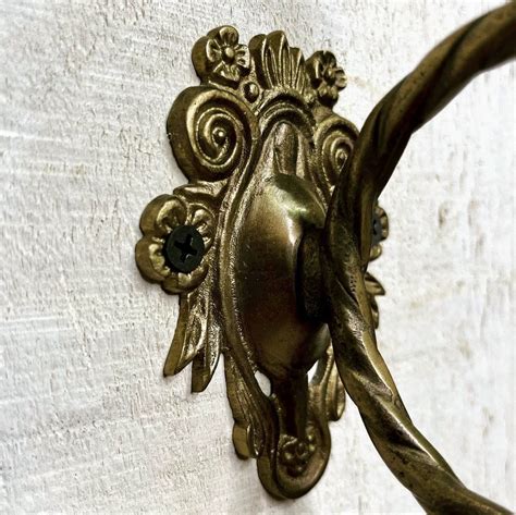 Antique Amber Glass Coat Hook Historic House Salvage