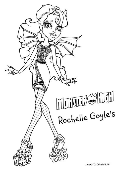 Coloriage Des Personnages De Monster High Nouvelle Poupee Monster The