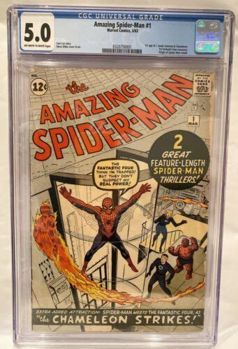 Comicsvalue Amazing Spider Man 1 CGC 5 0 1st Spiderman Looks