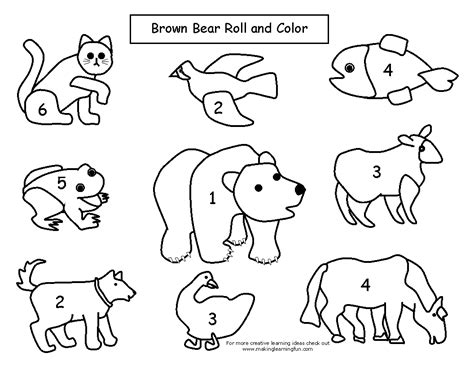 Brown Bear Coloring Page Eric Carle - Coloring Nation