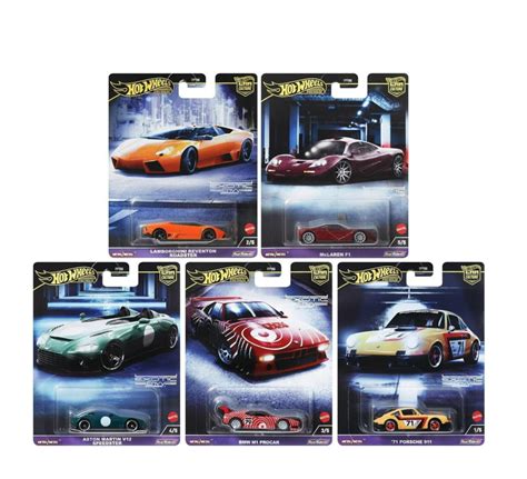 Set 5 Modele Hot Wheels Premium Car Culture Exotic Envy Real Exotic Cars 2024 JAKULTA RO HW SHOP