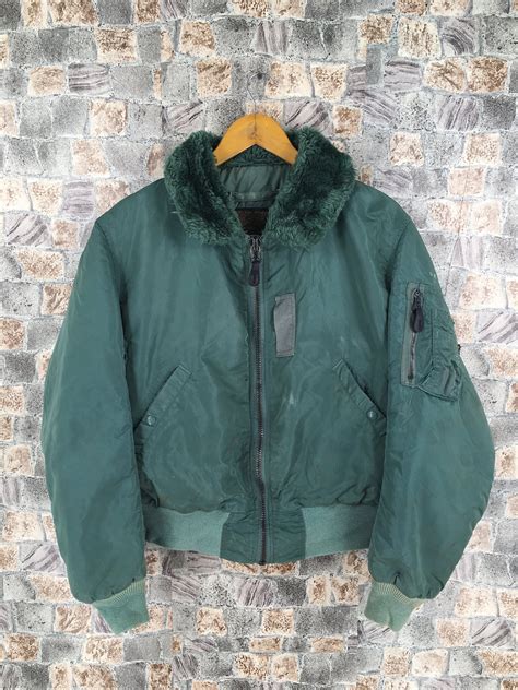 Vintage Alpha Industries Military Style Army Design Flight Casual Style