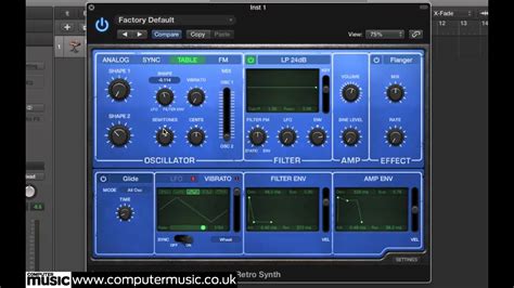 Programming Patches In Retro Synth From Logic Pro X The CM Guide