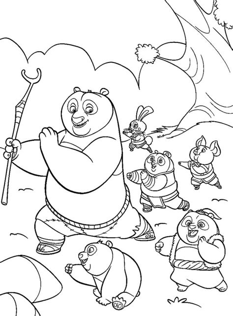 Kun Fu Panda Para Colorear Pepe Lt