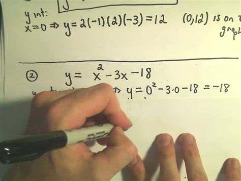 How To Find X Intercepts Of A Cubic Equation - Tessshebaylo