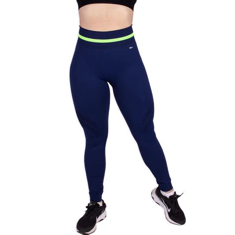 Sportime Cal A Legging Selene Sem Costura Marinho