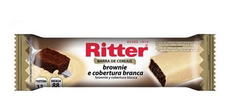 Box Barra Cereais Ritter C Un Brownie C Chocolate Branco Mercadolivre