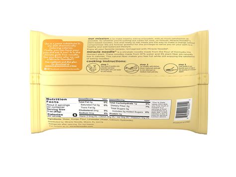 41 Miracle Noodles Nutrition Facts