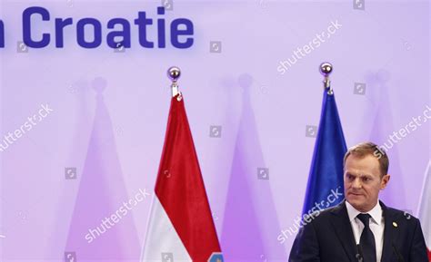 Polands Prime Minister Donald Tusk Delivers Editorial Stock Photo ...