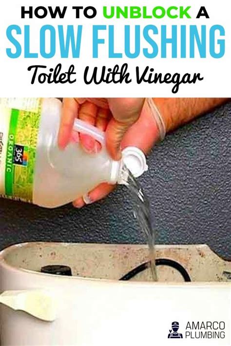 How To Unblock A Slow Flushing Toilet With Vinegar Amarco Plumbing