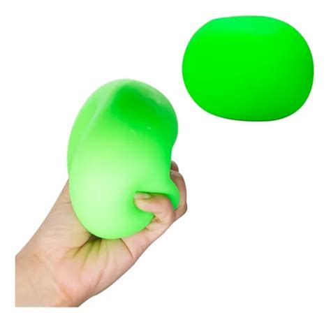 Pelota Squishy Ball Grovy Antiestrés Apachurrable Verde MercadoLibre