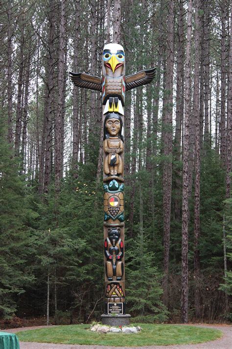 Totem Pole In Algonquin Park Algonquins Of Ontario