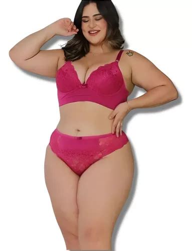 Conjunto Lingerie Plus Size Sensual Sutiã Reforçado Luxo MercadoLivre