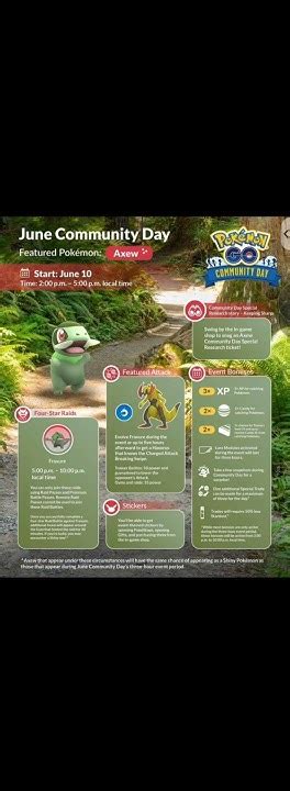 Pokémon Go Axew Community Day June 10th Youtube