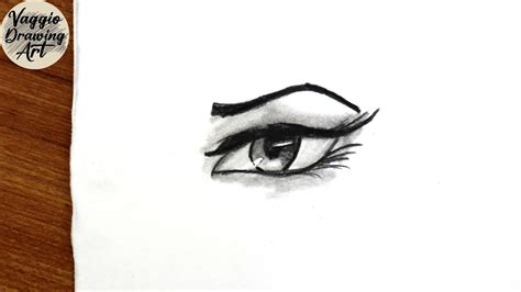 How To Draw An Eye Easy Eye Pencil Drawing Youtube