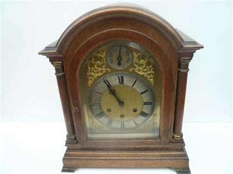 Gustav Becker Bracket Clock Westminster Chime Dart Silver Ltd