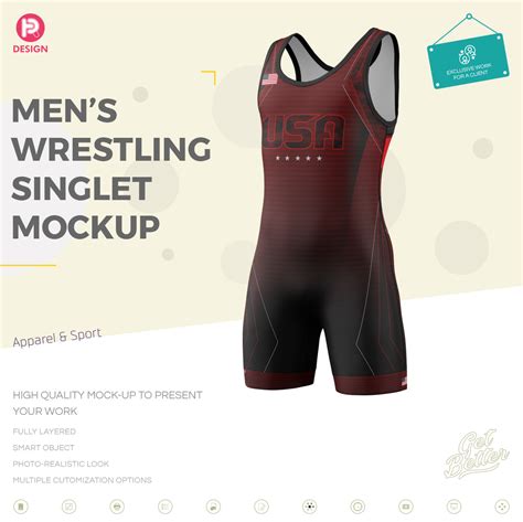 Men's Wrestling Singlet Mockup :: Behance