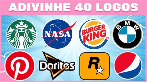 ADIVINHE A MARCA PELO LOGO 40 LOGOS FAMOSOS Jogo Do Adivinha YouTube