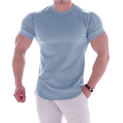 Buy Magiftbox Mens Muscle Cotton Lightweight Workout Short Sleeve T