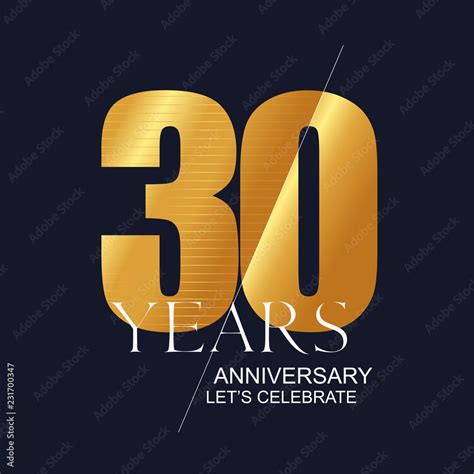 30 years anniversary vector icon, symbol, logo. Graphic design element ...