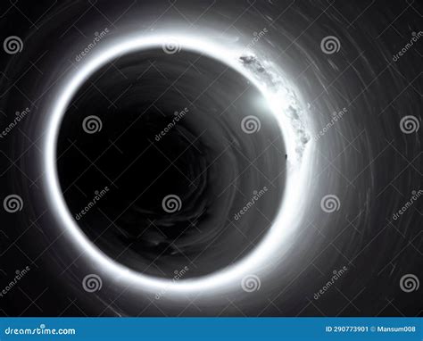 Black hole in outer space stock illustration. Illustration of tunnel ...