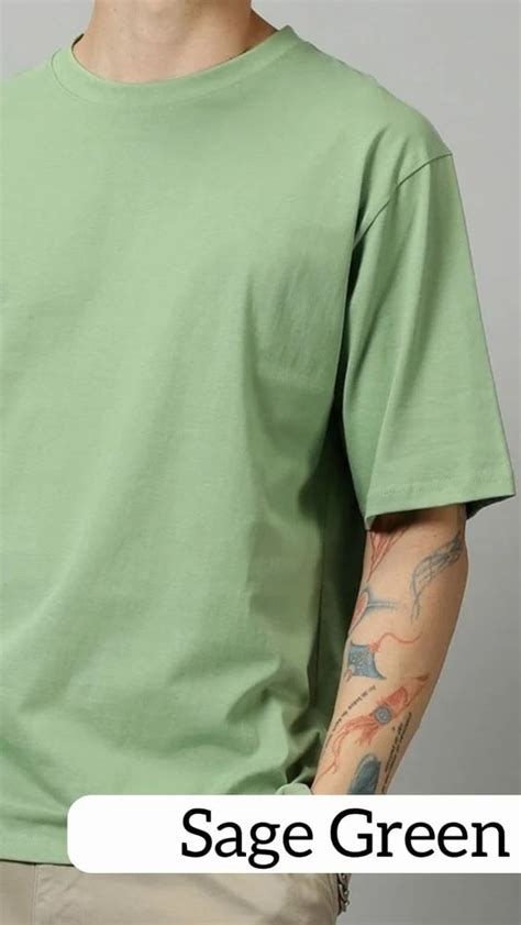 Round Gsm Cotton T Shirt Oversize Half Sleeves Plain At Rs