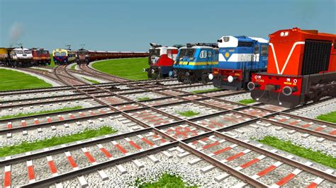 Indian Express Train Simulator Gameplay Trains Crossing At