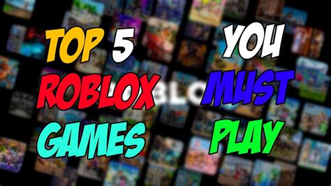 Top 5 Roblox Games To Play If You Are Bored 2023 Youtube