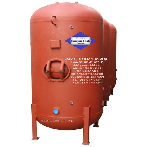 Apartments Hot Water Tanks Hanson Tank Asme Code Pressure Vessel Mfg