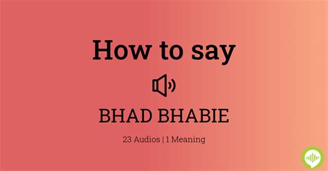 bhad bhabie how to pronounce