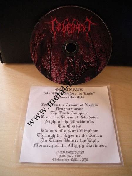 Covenant In Times Before The Light Cd Album Promo