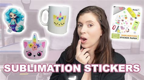 How To Use Sublimation Sticker Paper Youtube