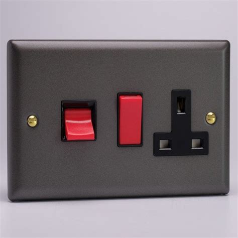 Varilight 45a Cooker Switch And 13a Switched Socket Xy45pb Sl Ukes