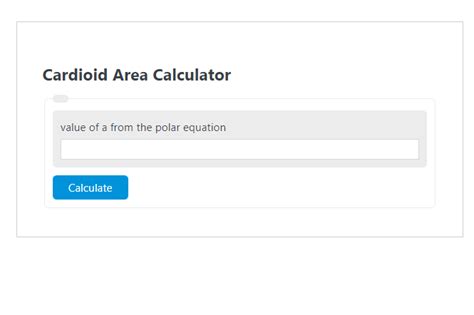 Cardioid Area Calculator - Calculator Academy