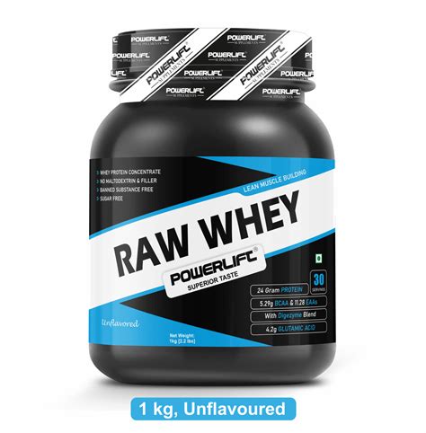 Powerlift Raw Whey Protein Concentrate Unflavored Best Price