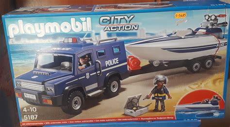 PLAYMOBIL CITY ACTION 5187 COCHE Y LANCHA CAJA NUEVA Y SIN ABRIR EBay