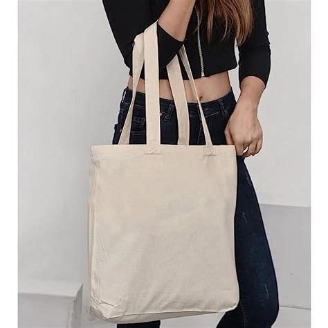 12 Pack Wholesale Organic Canvas Tote Bags Bulk With Handles Gots Certified Organic Cotton