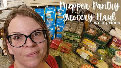 Grocery Haul With Prices Vacation Shopping Prepper Pantry Youtube